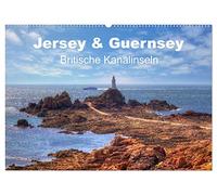 Jersey & Guernsey - britische Kanalinseln (Wandkalender 2026 DIN A2 quer), CALVENDO Monatskalender: Die zwei berühmtesten Kanalinseln Jersey & ... schöne Buchten und 2000 Sonnenstunden
