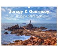Jersey & Guernsey - britische Kanalinseln (Wandkalender 2026 DIN A3 quer), CALVENDO Monatskalender: Die zwei berühmtesten Kanalinseln Jersey & ... schöne Buchten und 2000 Sonnenstunden