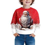 Jersey informal para niños para jugar activamente para el día a día, rojo, 9-10 años