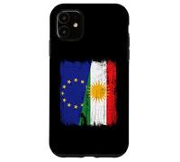 Jersey kurdo de la Unión Europea con Media Bandera del Kurdistán de la Carcasa para iPhone 11