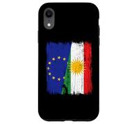 Jersey kurdo de la Unión Europea con Media Bandera del Kurdistán de la Carcasa para iPhone XR