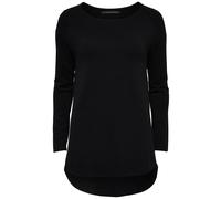 Only Onlmila Lacy L/S Long Pullover Knt Noos Suéter, Negro, XL para Mujer