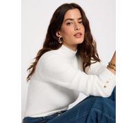 Jersey manga larga punto aterciopelado marfil mujer L