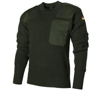 Jersey MFH BW Hombre Suéter Casual Ejército Excursionismo Trabajo Verde aceituna