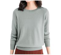 Jersey Mujer, SuéTer De Mujer Casual De Punto con DiseñO SóLido Y Escote Redondo para Un Estilo CóModo Y VersáTil En Tu Vida Diaria