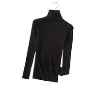 Jersey Mujer Suéteres de Punto Suaves for Mujer, suéteres básicos sólidos for otoño e Invierno, Casuales(Chocolate Color)