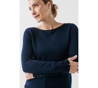 Jersey mzoan 100% cachemir azul marino mujer XS