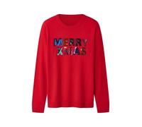 Jersey navideño con led para mujer - Rojo#Tallas:S (38/40). Talla