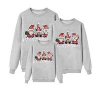 Jersey Navideño Familia Suéter Familia Invierno Jersey Navideño Familiar Manga Larga Pullover Mujer Hombre Niño Niña Chica Chico Christmas Jumper Blusas Cuello Redondo Mujer Tops Talla Grande