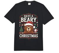 Jersey navideño Merry Christmas Pun - Bear Ugly Christmas Comfort Colors Adult Heavyweight T-Shirt