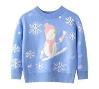 Jersey Navideño Niño 10 Años - Suéter De Muñeco De Nieve De Dibujos Animados Para Niños Y Niñas Suéter De Punto Suave Para Otoño E Invierno Diseño De Cuello Redondo Acogedor Para Edades De 1 A 6 Años