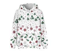 Jersey navideño para hombre, suéter de Navidad, bonita sudadera con capucha de Navidad, estampado de Papá Noel, sudadera con capucha fea con motivo navideño noruego, sudadera cálida de gran tamaño
