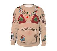 Jersey Navideño Unisex - Sudadera Suéter Navidad para Mujer y Hombre - Xmas Merry Christmas Feo Friki Sweatshirt Personalizado