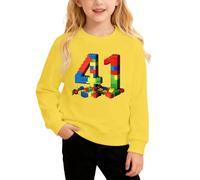 Jersey Niña, Sudadera con Capucha de Dios para niñas, Sudadera con versículo Preppy (Yellow, 5-6 Years)