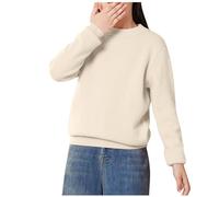Jersey Niño Niña,Suéter Manga Larga de Otoño e Invierno para Niños y Niñas Casual Cuello Redondo Camiseta de Punto Suave y Cómodo Pullover Sueter Básico Color Sólido Sweater Simple Sudadera