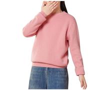 Jersey Niño Niña,Suéter Manga Larga de Otoño e Invierno para Niños y Niñas Casual Cuello Redondo Camiseta de Punto Suave y Cómodo Pullover Sueter Básico Color Sólido Sweater Simple Sudadera