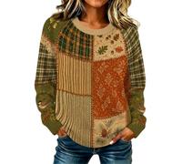 Jersey noruego para mujer, patrón geométrico, jersey de punto de invierno | Suéter de punto fino cómodo y suave, informal de la isla justa, suéter vintage para mujer, jersey de punto elegante y de gran
