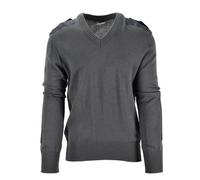 Jersey original del ejército austriaco Commando de lana gris con cuello en V, gris, Altoa única