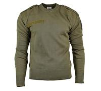 Jersey Original del Ejército Austriaco Pullover Jumper Commando Verde Oliva OD Suéter de Lana, verde oliva, Altoa única