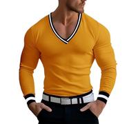 Jersey para hombre, cuello en V, manga larga, jersey de punto fino, estampado trenzado, camiseta de manga larga, cálida con bolsillos, sudadera con cremallera, sudadera suelta al aire libre con bloque