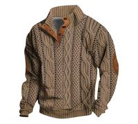 Jersey para hombre sin capucha con cremallera sudadera para hombre Blend minimalista sudadera jacquard chaqueta casual empalme bloque de color abrigo de entretiempo vintage chaqueta de otoño chaqueta
