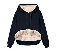Jersey para mujer elegante y grueso forro polar con capucha, forro polar para invierno, terciopelo, cálido, cuello en V, manga larga, ropa interior, blusa, camiseta maestra, sudadera con capucha