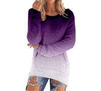Jersey para mujer, invierno, cálido, jacquard, cuello alto, abrigo para mujer, invierno, cálido, manga larga, suéteres, liso, abrigo casual, ropa forrada en forro polar Loungewear blusa de gran tamaño