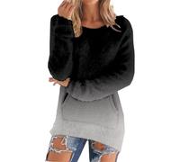 Jersey para mujer, invierno, cálido, jacquard, cuello alto, abrigo para mujer, invierno, cálido, manga larga, suéteres, liso, abrigo casual, ropa forrada en forro polar Loungewear blusa de gran tamaño