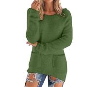 Jersey para mujer, invierno, cálido, jacquard, cuello alto, para mujer, invierno, cálido, manga larga, suéteres, liso, abrigo casual, ropa forrada en forro polar Loungewear blusa de gran tamaño alto S