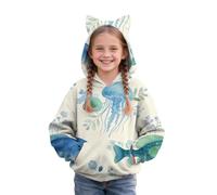 Jersey para niña, cálido, informal, de manga larga, con capucha, y modelos para niñas, diseño degradado de color liso, parte superior de otoño, cárdigan negro, multicolor, 11 años