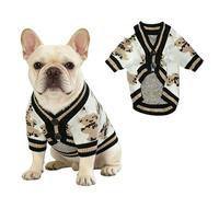 Jersey para Perro y Gato,Suéter Clásico con Estampado De Oso,Abrigo De Invierno Suave y Cálido,Actividades Diarias De Salida Ropa De Invierno para Mascotas Disfraz Mascotas Pequeñas y Medianas-XL