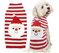 Jersey Perro Navidad,Jersey Navidad Perro,Punto Navideño Perros Suéter,Jerséis Navidads Perros,Gato Jerséis Navidads,Ropa Cachorro Navideño para Pequeño Mediano Grande Blanco S