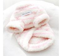 Jersey Perro Pequeño con Anilla para Correa, Ropa de Forro Polar a Rayas para Mascotas, Ropa Perro para Cachorros, Yorkshire Terrier y Chihuahua(Pink,X-Large)