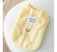 Jersey Perro Pequeño, Ropa Perro con Anilla para Correa, Roupa Cao Inverno, Suave y Agradable para La Piel(Yellow,X-Large)