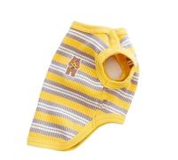 Jersey Perro Ropa de Verano for Perros pequeños, Chaleco a la Moda for, Camisa Fina for Cachorros, con Estampado Oso for, Ropa for Mascotas(Yellow,M)