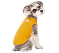 Jersey Perro Ropa Fresca de Verano for Perros, Camiseta sólida for, Ropa for Mascotas, Chaleco a la Moda for Cachorros, con Estampado Oso Bonito(Yellow,S)