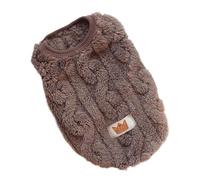 Jersey Perro Ropa Suave for Perros, Chaleco de Invierno for pequeños, Disfraces a la Moda for Cachorros, Bonito for Gatos, Sudadera, Ropa for Mascotas(Brown,XS)