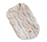 Jersey Perro Ropa Suave for Perros, Chaleco de Invierno for pequeños, Disfraces a la Moda for Cachorros, Bonito for Gatos, Sudadera, Ropa for Mascotas(Apricot,XS)