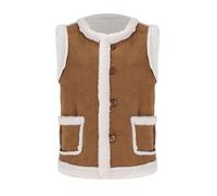 Jersey Plaid Gato Mujeres Llevando Chaleco de Terciopelo en ambos lados Llevando terciopelo de cordero para otoño e invierno y Llevando un chaleco al aire libre Joya Hermosa Mamá, marrón, XL