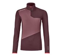 Jersey polar de mujer Ortovox Fleece Light Zip Neck (winetasting)