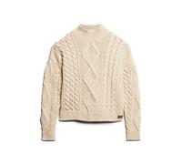 Jersey polo de punto para mujer Superdry Aran Cable XS
