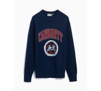 Jersey Relaxed Carhartt WIP Library College Men's Sweater para hombre Azul XL