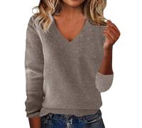 Jersey sin hombros para mujer Suéter suelto europeo y americano liso para mujer para primavera y con una palabra en el hombro y cuello de tortuga expuesto Negro Mujer, plata, 3XL