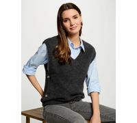 Jersey sin mangas gris oscuro mujer XS