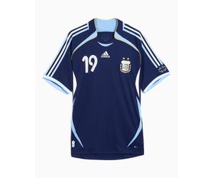 Jersey T-Shirt 2ª equipación adidas Performance Argentina 2006 Messi para hombre Azul XXL