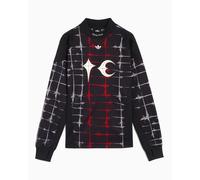 Jersey T-Shirt con gráfico Relaxed de manga larga adidas Originals x Thug Club Goalie para hombre Negro XXS