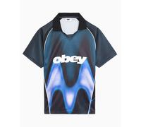 Jersey T-Shirt con gráfico Relaxed OBEY Clothing Blurred para hombre Azul L