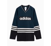 Jersey T-Shirt Relaxed de manga larga adidas Originals Hockey para hombre Verde S