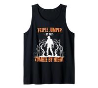 Jersey Triple por día Zombie por la Noche Triple Salto Halloween Camiseta sin Mangas