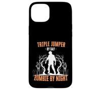 Jersey Triple por día Zombie por la Noche Triple Salto Halloween Carcasa para iPhone 15 Plus